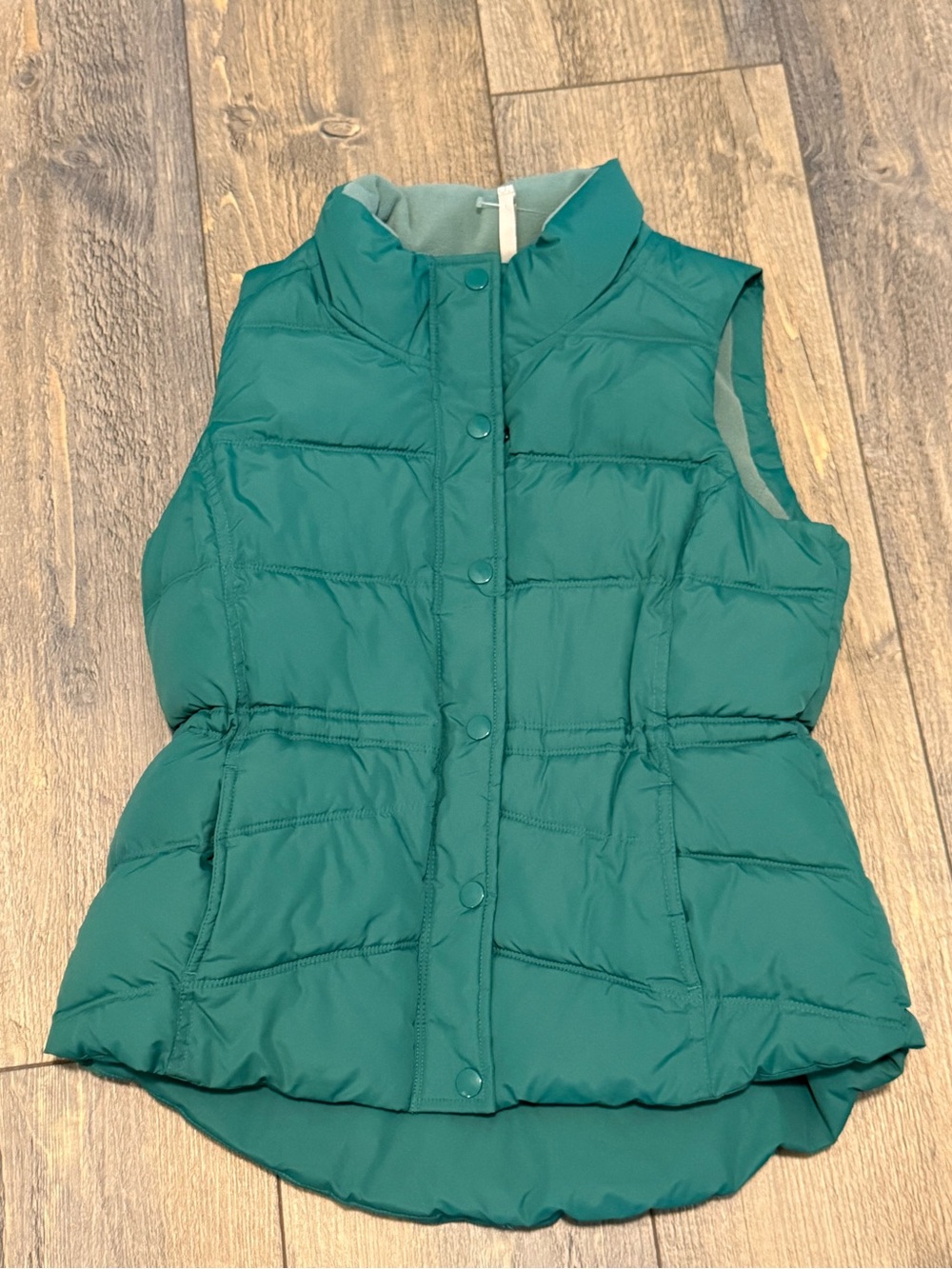 Old Navy Teal Quilted Puffer Vest